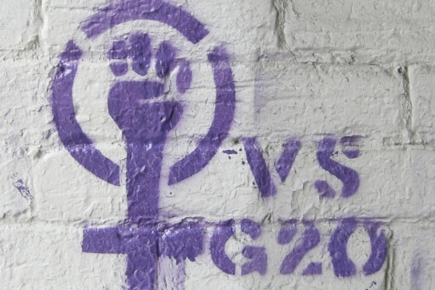 Feminism versus G20 Feminism versus G20 Graffiti