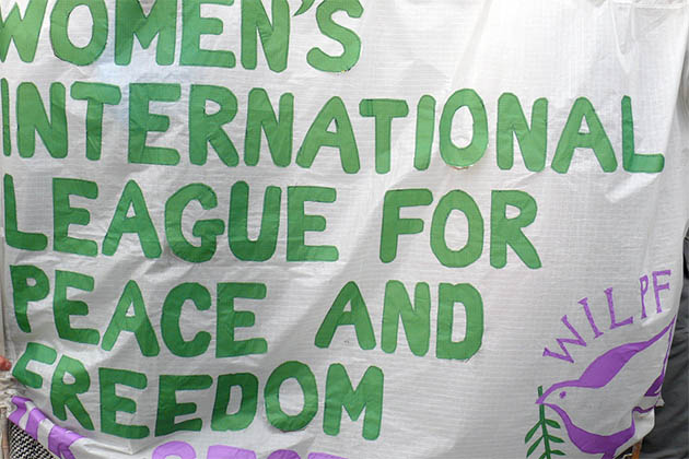 ein Banner für WILPF Ein Banner für WILPF