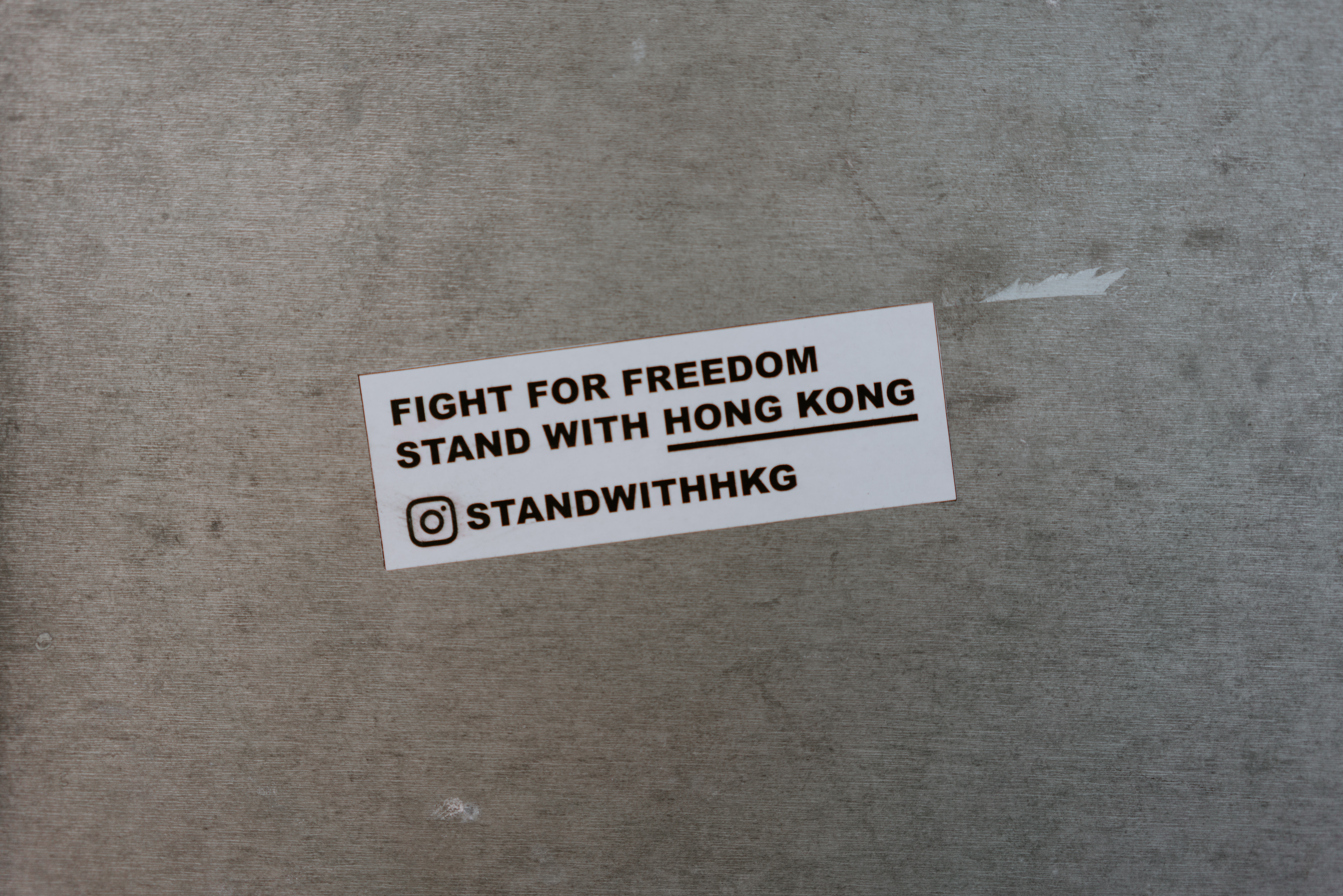 sticker "fight for freedom. stand with Hong Kong"