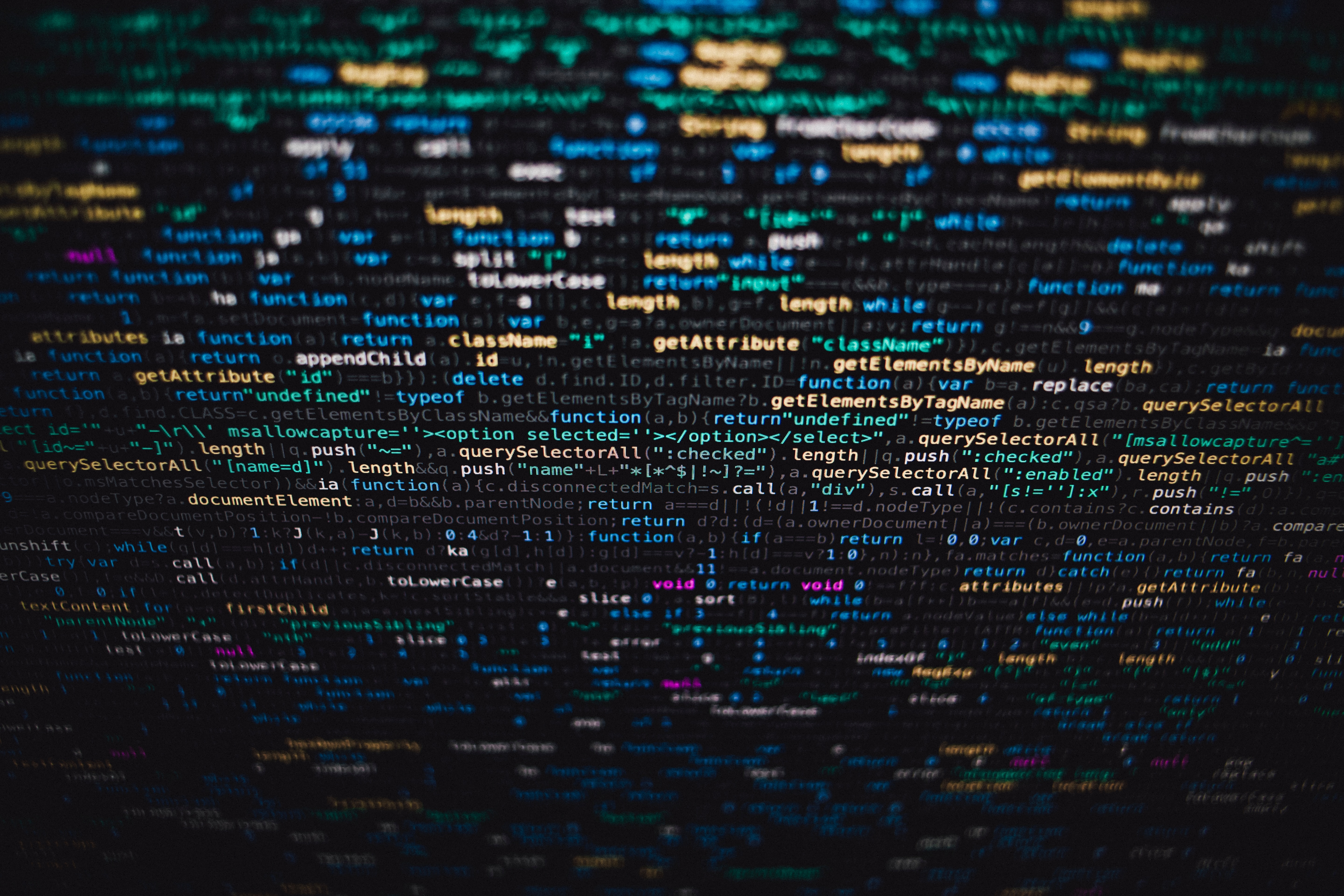 code shown on a computer