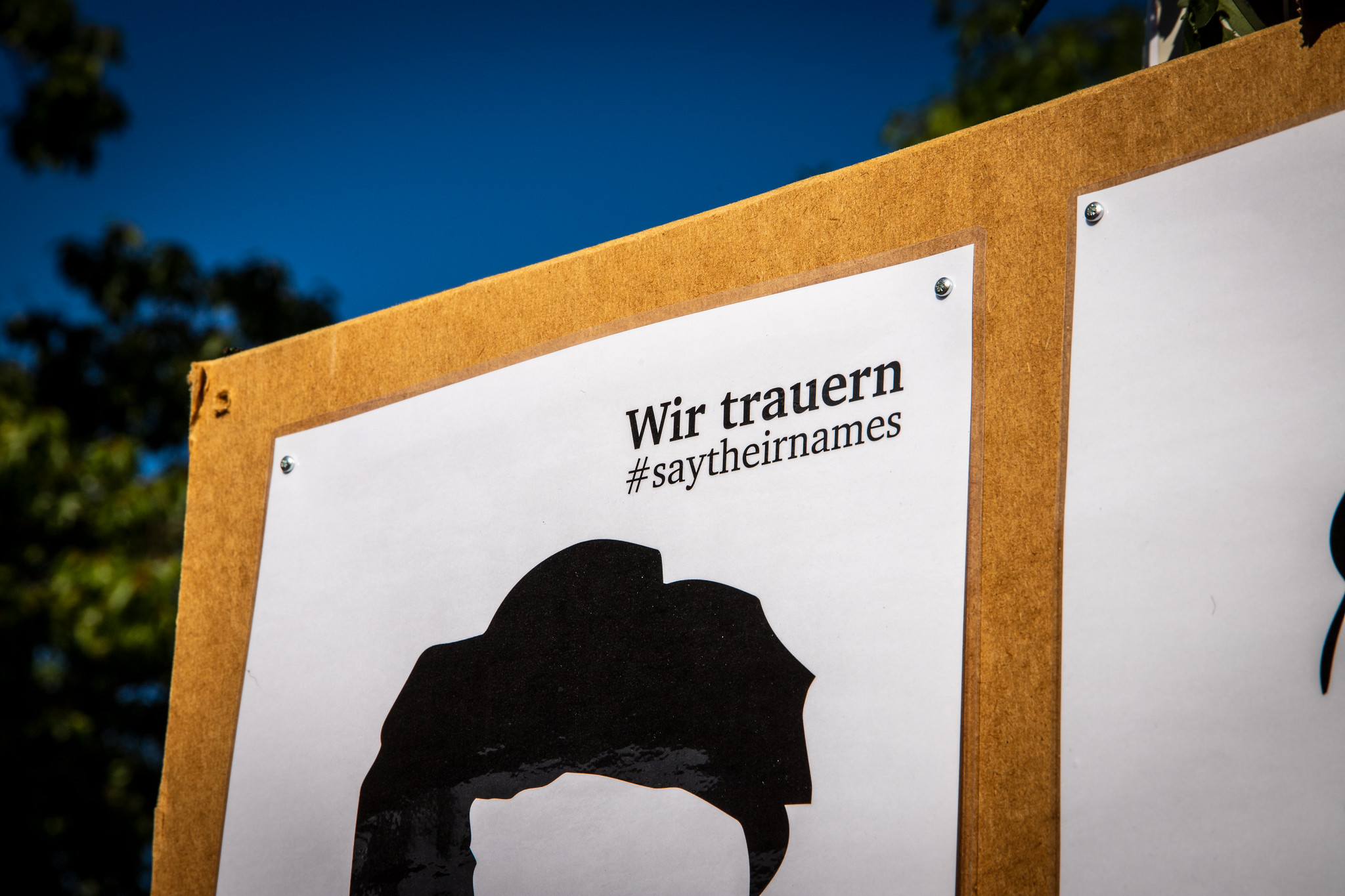 Trauer um die Ermordeten des rassistischen Anschlags in Hanau am 19.02.2020 Trauer um die Ermordeten des rassistischen Anschlags in Hanau am 19.02.2020