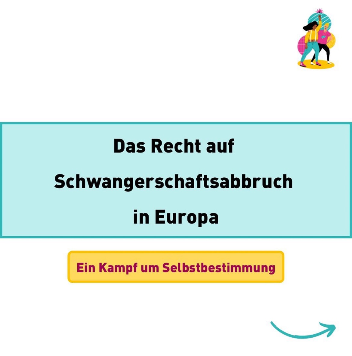 Weiblich gelesene Person mittig dargestellt. Über dem Kopf ist der Titel des Podcasts positioniert: 