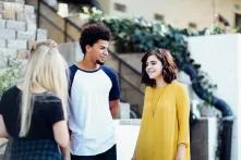 youngh people talking