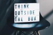 sign "think outside the box"