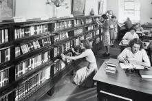 Old Photo from women in library