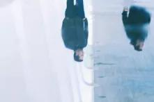 Man upside down