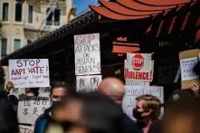 Protest gegen antiasiatischen Rassismus