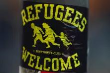 refugees welcome sticker