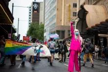 Protest of the Religious Discrimination Bill by LGBTQI+ Activists in Sydney, Australia (Feb 12, 2022)