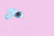 Kamera mit einem Auge in der Linse 