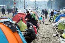 Refugee camp in Idomeni, Greece