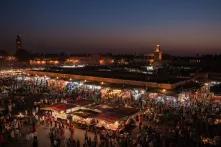 Blick auf die Altstadt von Marrakech