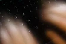 Keyboard and fingers