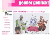 Ausschnitt Titelseite von "queer-feministische ein-, aus- und durchblicke. Gender geblickt"