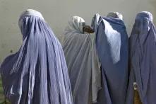 Women in Afghanistan wearing burkas