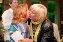 Gitti Hentschel and Claudia Roth