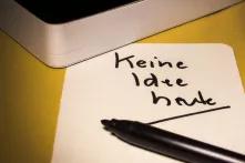 Text: Keine Idee heute