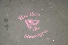 Graffitti: "Use less stereotypes"