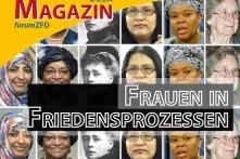 Ausschnitt Titel des forum Ziviler Friedensdienst (ZFD)-Magazin III/14: Frauen in Friedensprozessen