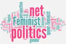 word cloud: feminist net politic