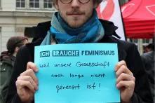 “Ich brauche Feminismus, weil unsere Gesellschaft noch lange nicht gerecht ist!" (David) 