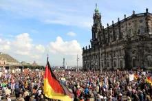 Pegida Sammlung in Dresden