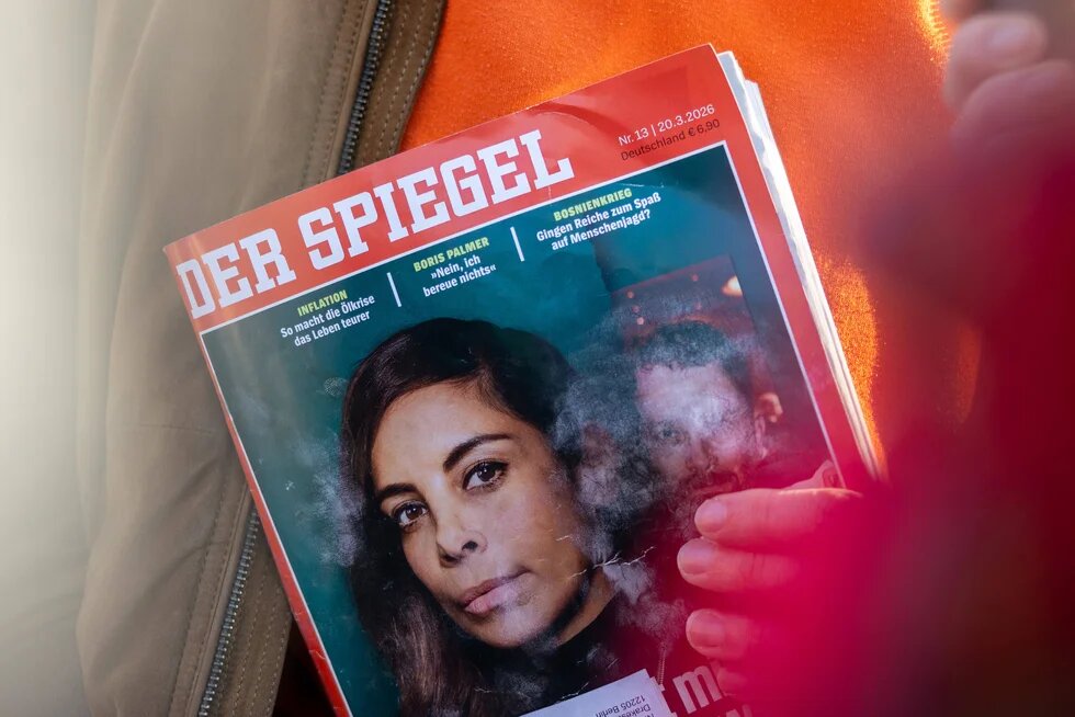 Cover von DER SPIEGEL mit Gesicht der Moderatorin und Schauspielerin Collien Fernandes
