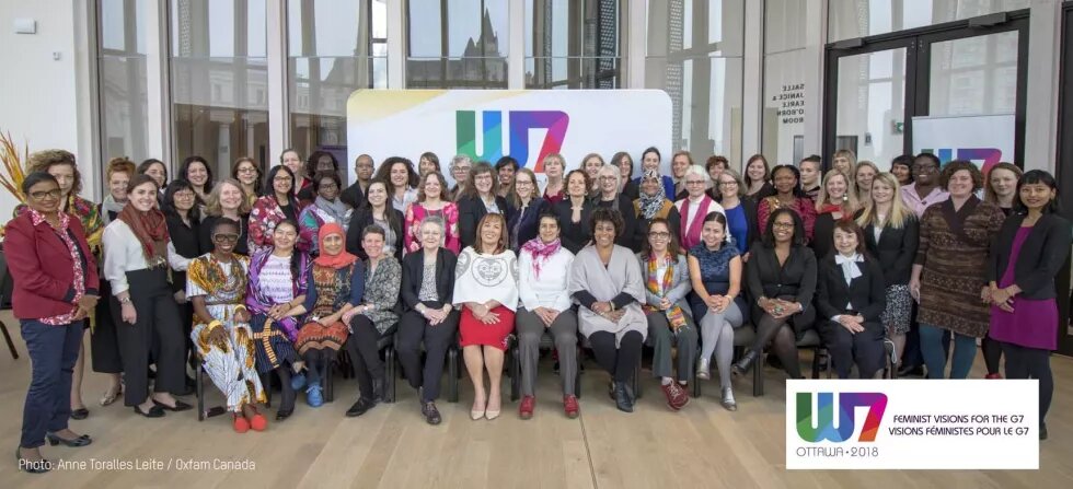 Canada’s feminist vision for the G7 - Picture of women of W7 in Ottawa