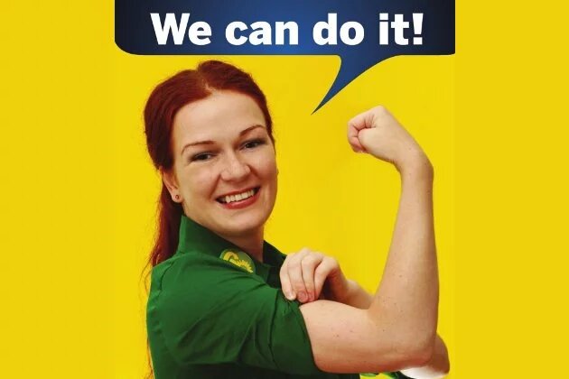 Katja Dörners Wahlplakat: Ärmel hochkrempeln! Katja Dörners Wahlplakat: Ärmel hochkrempeln!