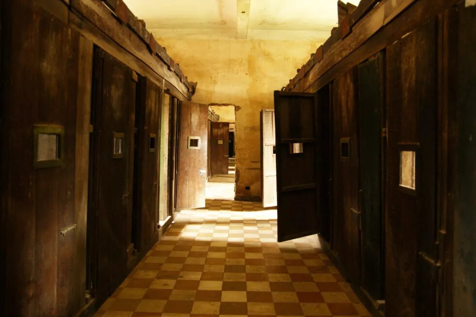 The Tuol Sleng Museum in Phnom Penh,which was used as the notorious Security Prison 21 (S-21) by the Khmer Rouge communist regime. The Tuol Sleng Museum in Phnom Penh,which was used as the notorious Security Prison 21 (S-21) by the Khmer Rouge communist regime.