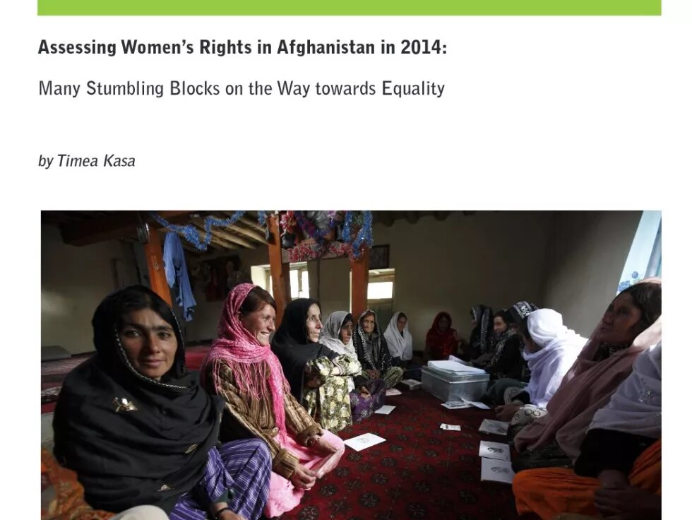 Detail of Publication: Assessing Women’s Rights in Afghanistan in 2014: Many Stumbling Blocks on the Way Detail of Publication: Assessing Women’s Rights in Afghanistan in 2014: Many Stumbling Blocks on the Way