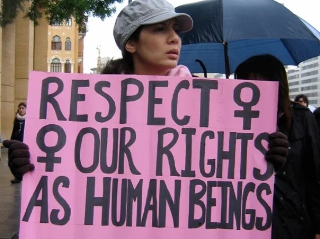 In Beirut many people engage in women's rights, as for example at this anti-rape protest in 2012. Meanwhile, in the rest of the country, women literally have no rights, says women's rights activist Lina Abou Habib In Beirut many people engage in women's rights, as for example at this anti-rape protest in 2012. Meanwhile, in the rest of the country, women literally have no rights, says women's rights activist Lina Abou Habib