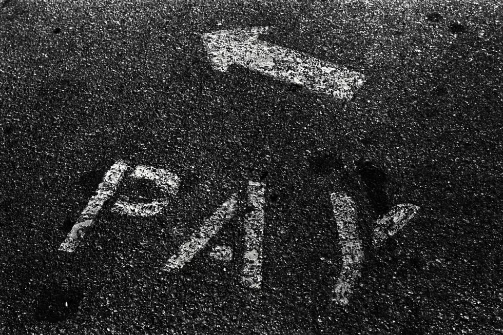 Asphalt-Druck "Pay"