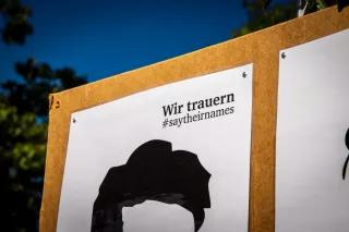 Trauer um die Ermordeten des rassistischen Anschlags in Hanau am 19.02.2020 Trauer um die Ermordeten des rassistischen Anschlags in Hanau am 19.02.2020