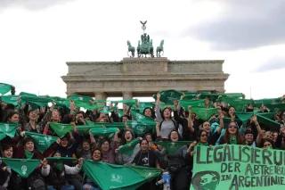 Protest von Ni una Menos Berlin