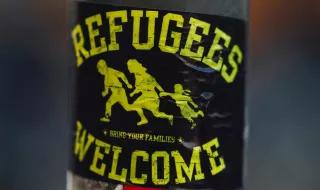 refugees welcome sticker