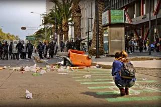 Fotografin auf Demonstration in Mexiko Stadt