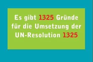 Es gibt 1325 Gründe Es gibt 1325 Gründe