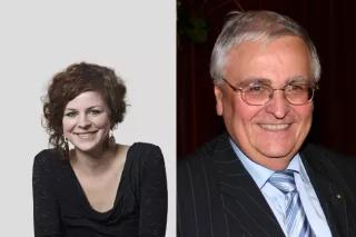 Gesine Agena und Theo Zwanziger Gesine Agena und Theo Zwanziger