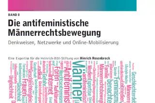 Cover of the study: "The anti-feminist men’s rights movement – lines of thought, networks and online rallying"
