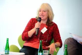Ute Scheub Ute Scheub am Mikrofon