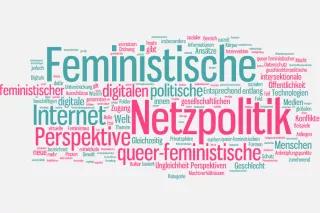 Wortwolke "Feministische Netzpolitik"