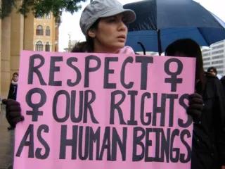 In Beirut many people engage in women's rights, as for example at this anti-rape protest in 2012. Meanwhile, in the rest of the country, women literally have no rights, says women's rights activist Lina Abou Habib In Beirut many people engage in women's rights, as for example at this anti-rape protest in 2012. Meanwhile, in the rest of the country, women literally have no rights, says women's rights activist Lina Abou Habib