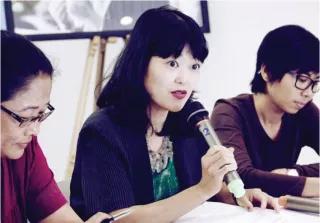 Kasumi Nakagawa at the Women's Conference on Beijing+20 in Cambodia