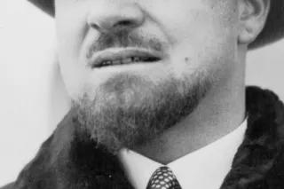 Italo Balbos Bart Eine Nahaufnahme vom Bart des italienischen Faschisten Italo Balbo