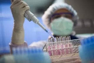 Lab technician in the Immunology department