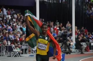 Olympiasiegerin Caster Semenya Olympiasiegerin Caster Semenya