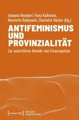 BSR-oranges Cover mit dem Titel "Antifeminismus und Provinzialität. Zur autoritären Abwehr von Emanzipation." Ein Netz aus kleinen weißen Punkten bildet eine Art topographische Maske von Bergen oder Wellen ab.