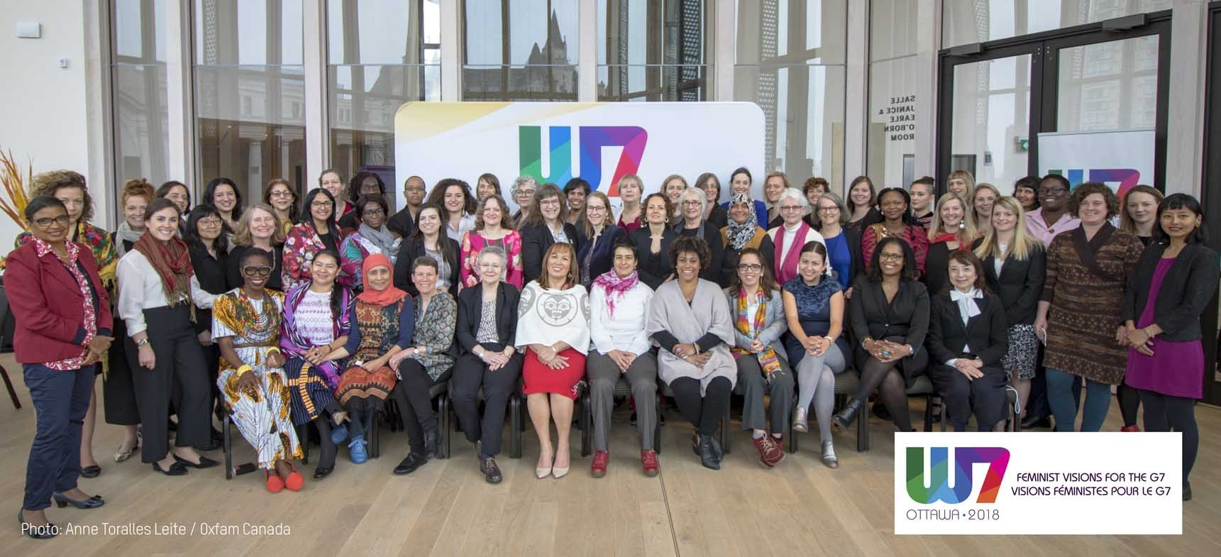 Picture of women of W7 in Ottawa Canada’s feminist vision for the G7 - Picture of women of W7 in Ottawa