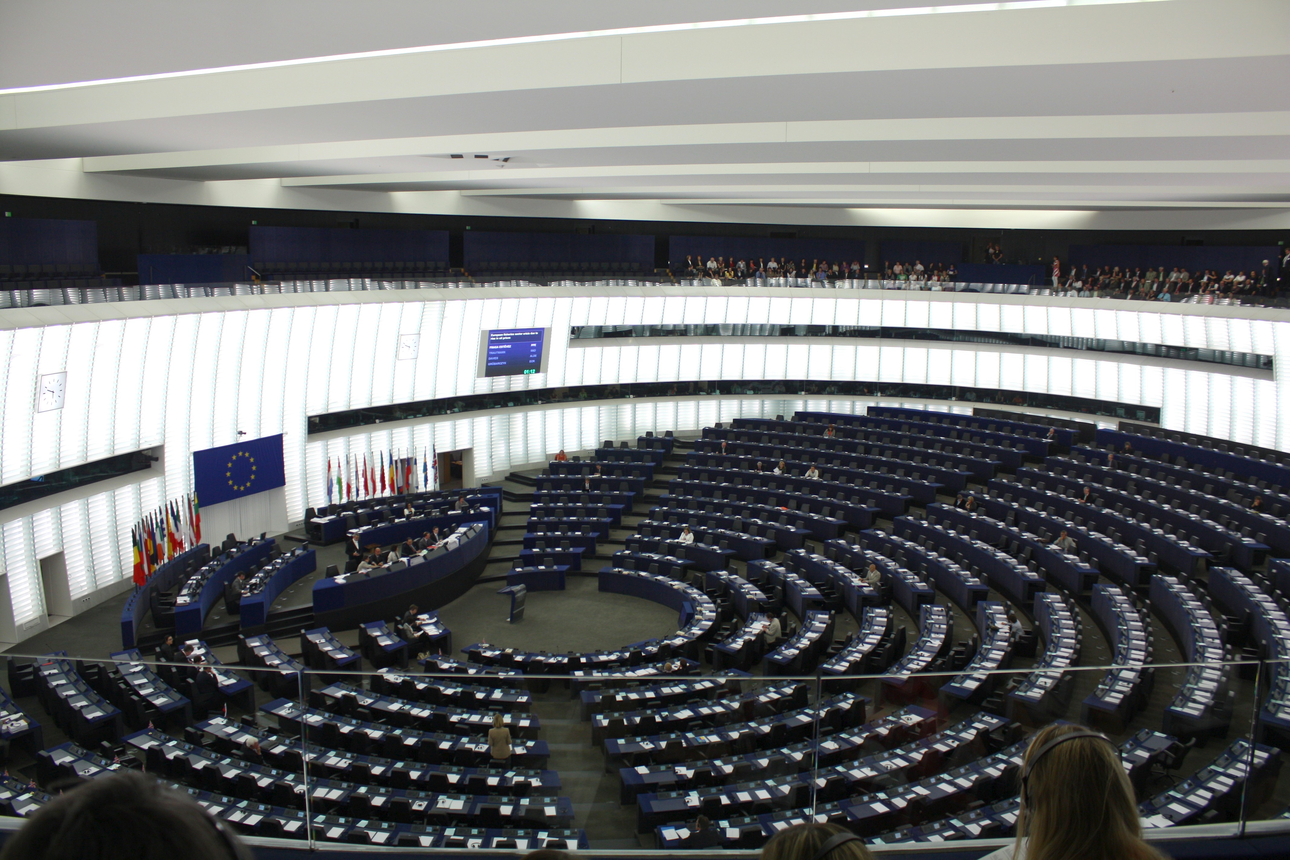 Der Plenarsaal des Europaparlaments Der Plenarsaal des Europaparlaments